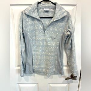 Women’s Columbia snowflake fleece pullover